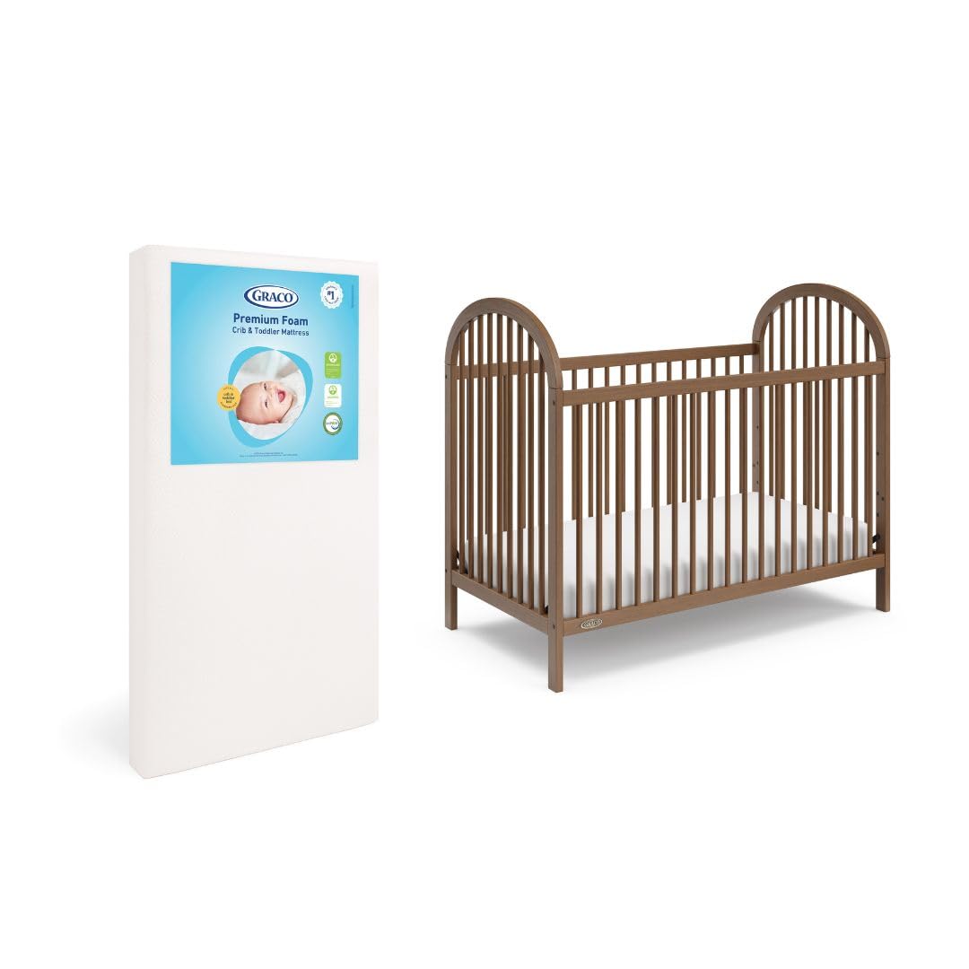 Graco Olivia 3-in-1 Convertible Crib with Drawer, Driftwood