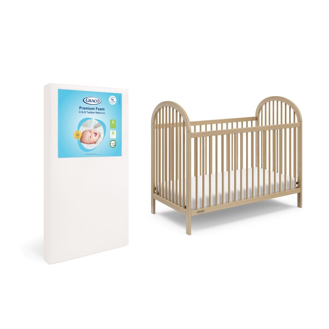 Graco Olivia 3-in-1 Convertible Crib with Drawer, Driftwood