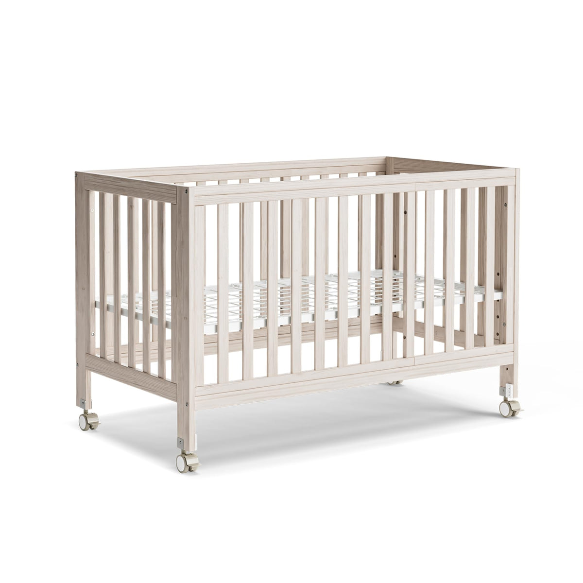MAMAZING EvoNest 6-in-1 Convertible Baby Mini Crib with Wheels