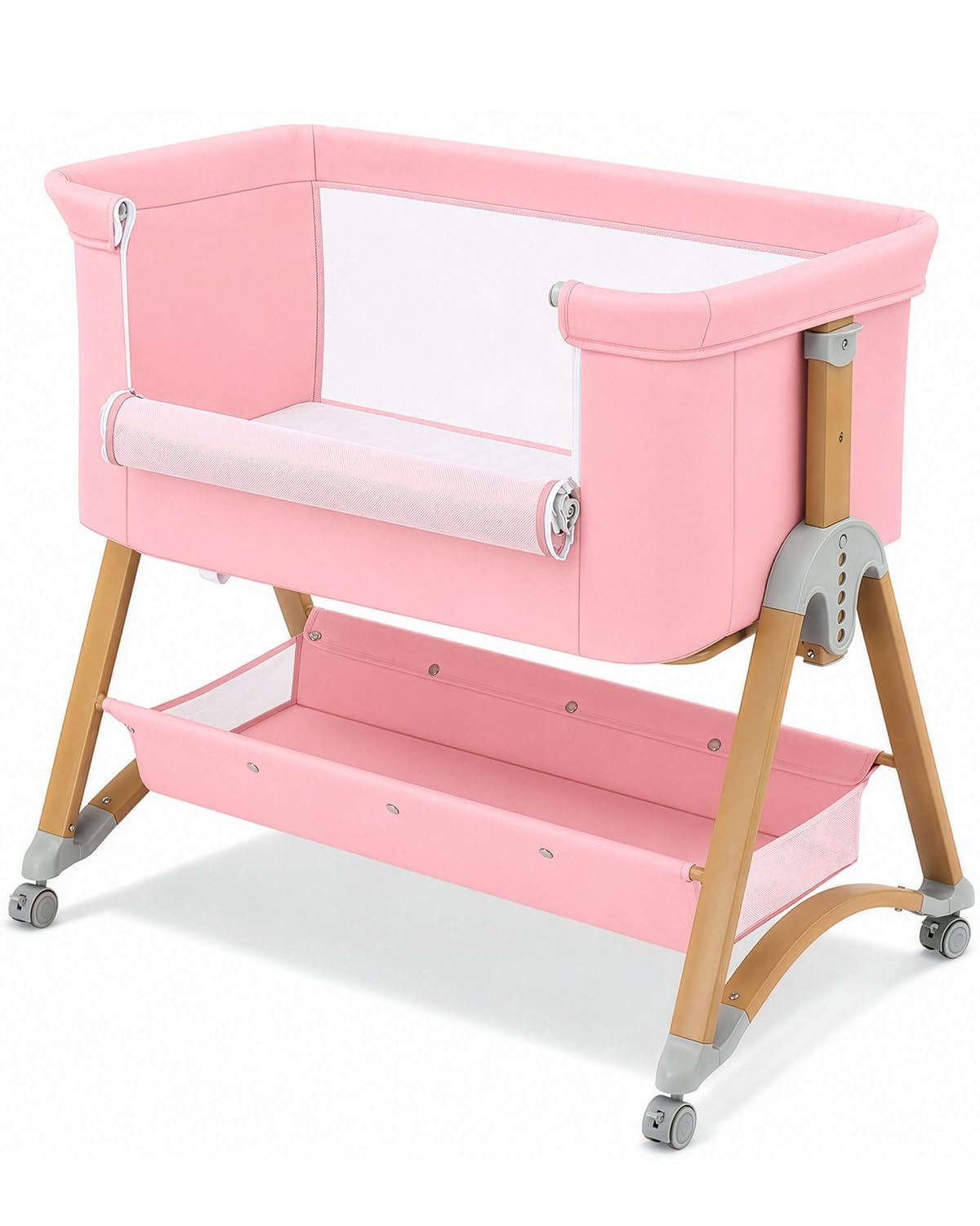 5 in 1 Baby Bedside Bassinet | Rocking Bassinet Bedside Sleeper