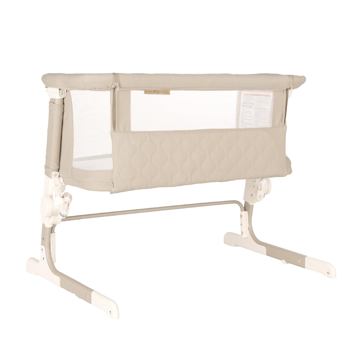 Baby Delight Beside Me Dreamer Bassinet | Bedside Sleeper | 7-Position Height Adjustment | Driftwood Grey