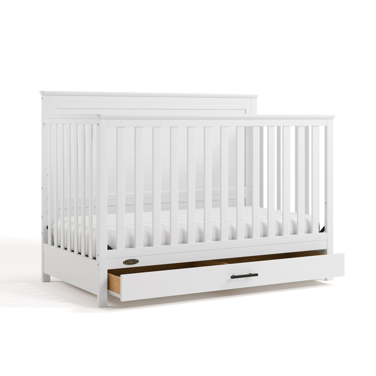Graco Tristan 5-in-1 Convertible Crib with Drawer, Black