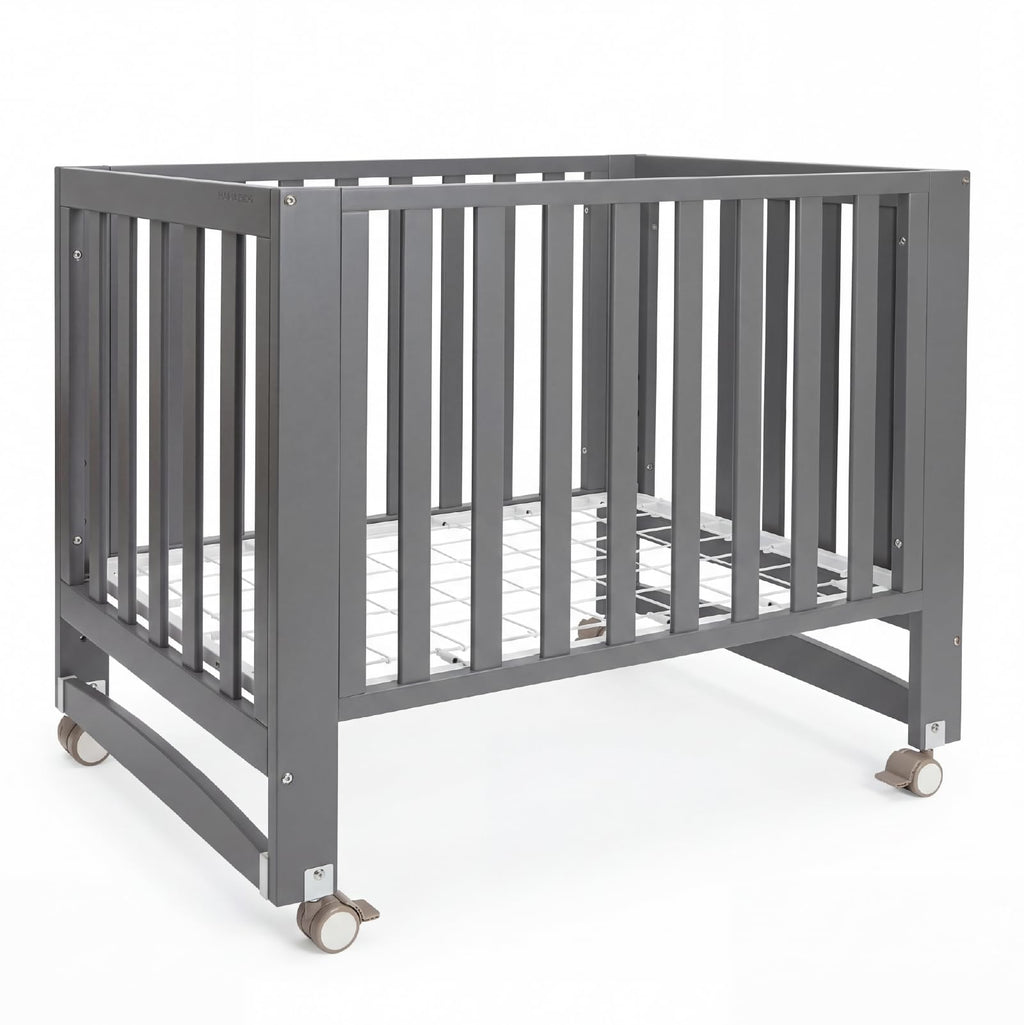 MAMAZING EvoNest 6-in-1 Convertible Baby Mini Crib with Wheels