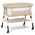 3-in-1 Baby Bassinet Bedside Sleeper for Newborn, Baby Crib Grey