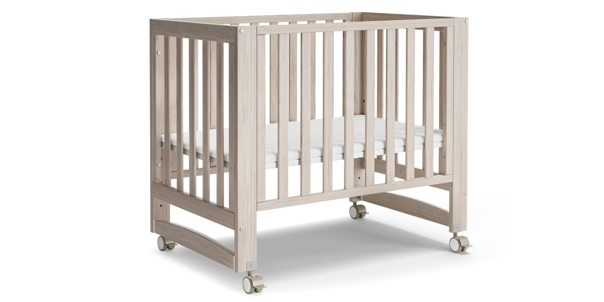 MAMAZING EvoNest 6-in-1 Convertible Baby Mini Crib with Wheels