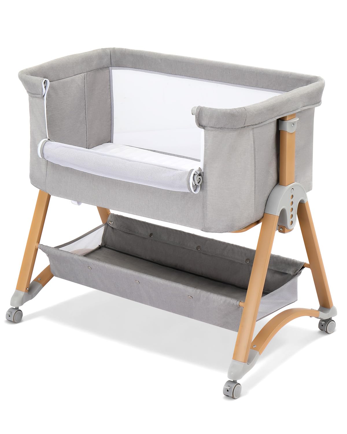 Ktaxon 6 in 1 Baby Bassinet Bedside Bassinet for Baby Crib Rocking Bassinet