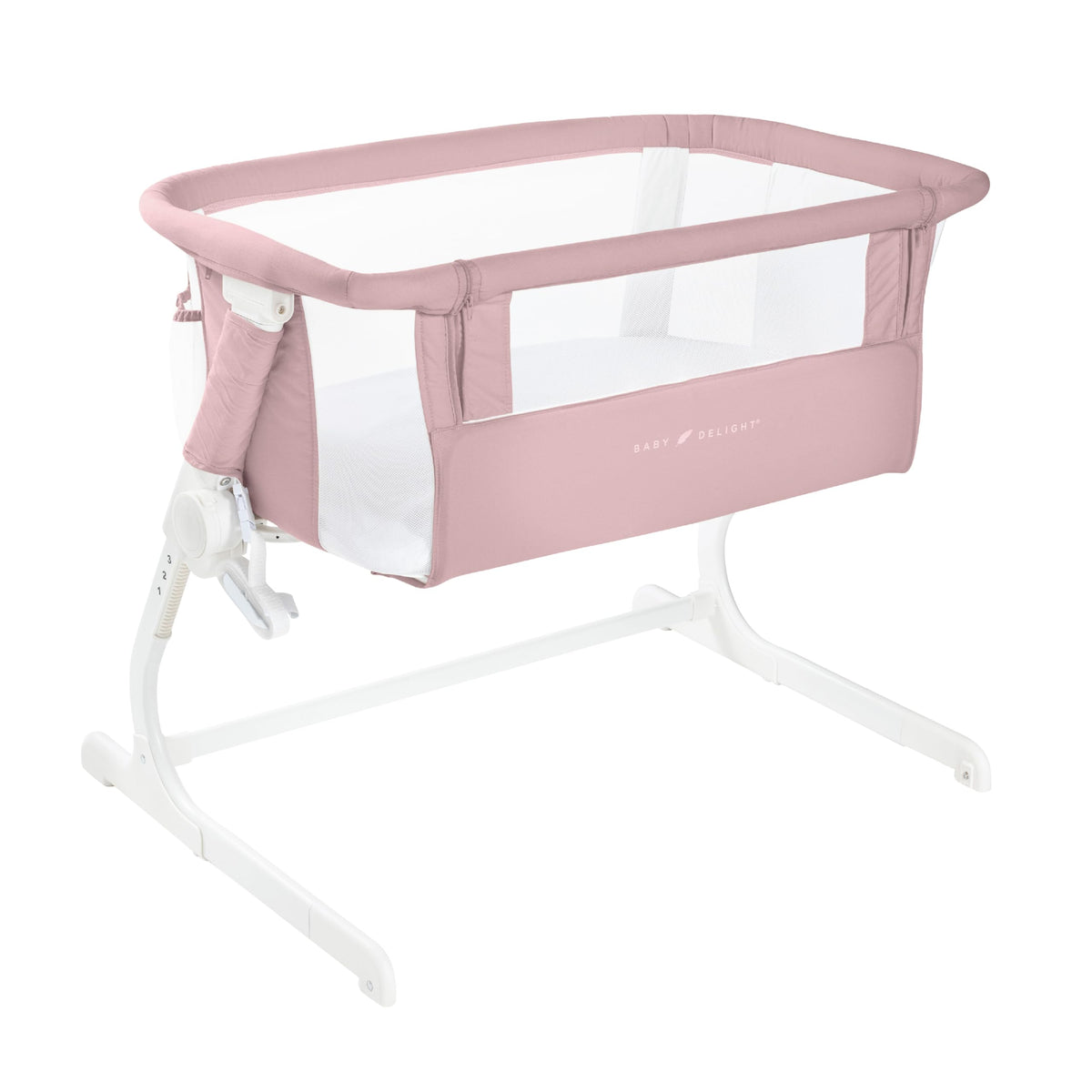 Baby Delight Beside Me Dreamer Bassinet | Bedside Sleeper | 7-Position Height Adjustment | Driftwood Grey