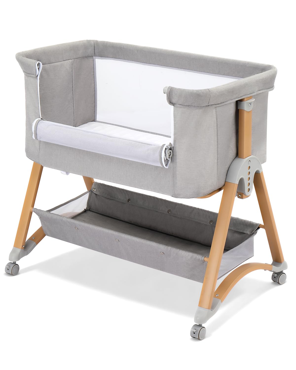 5 in 1 Baby Bedside Bassinet | Rocking Bassinet Bedside Sleeper
