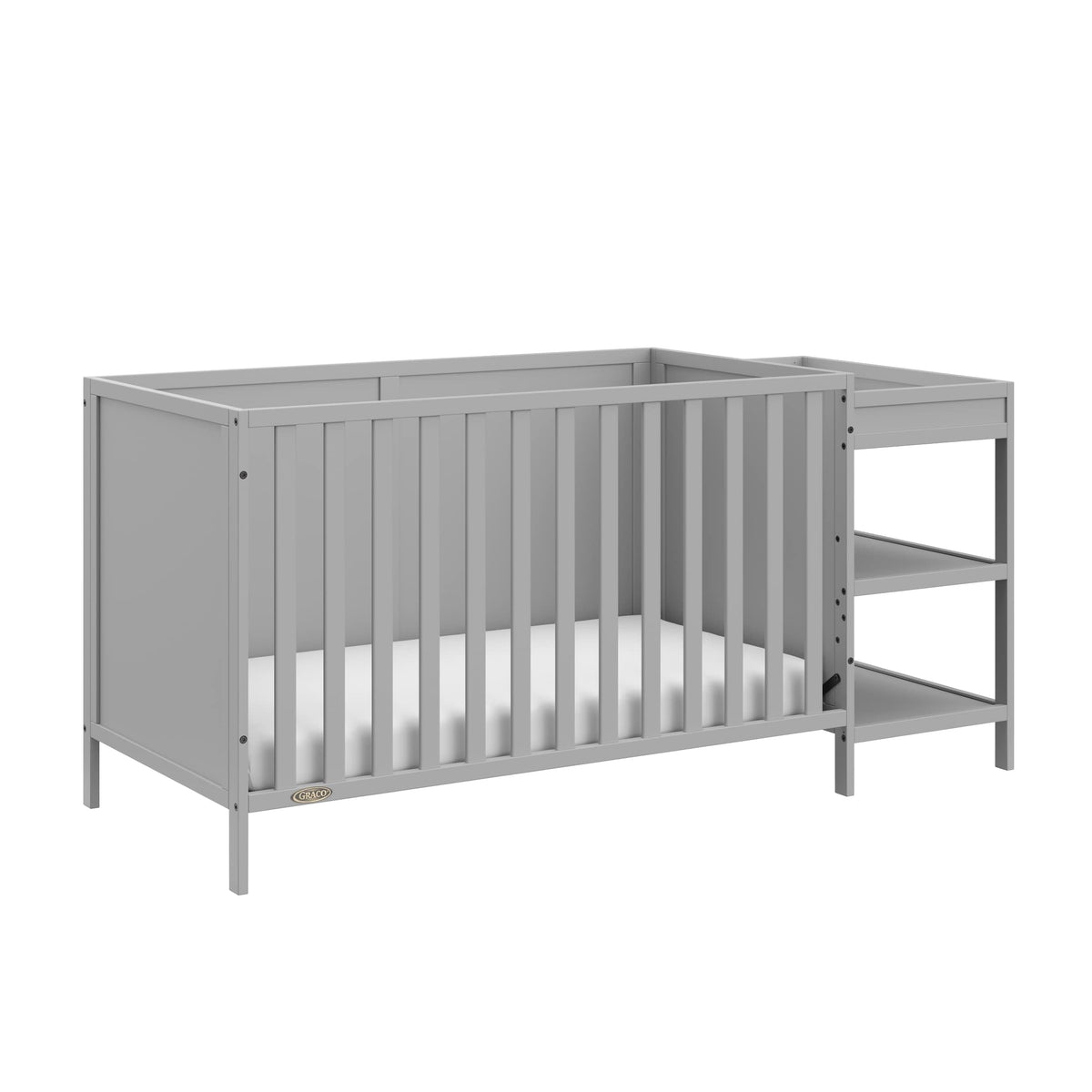 Graco Theo 3-in-1 Convertible Crib with Storage Drawer, White