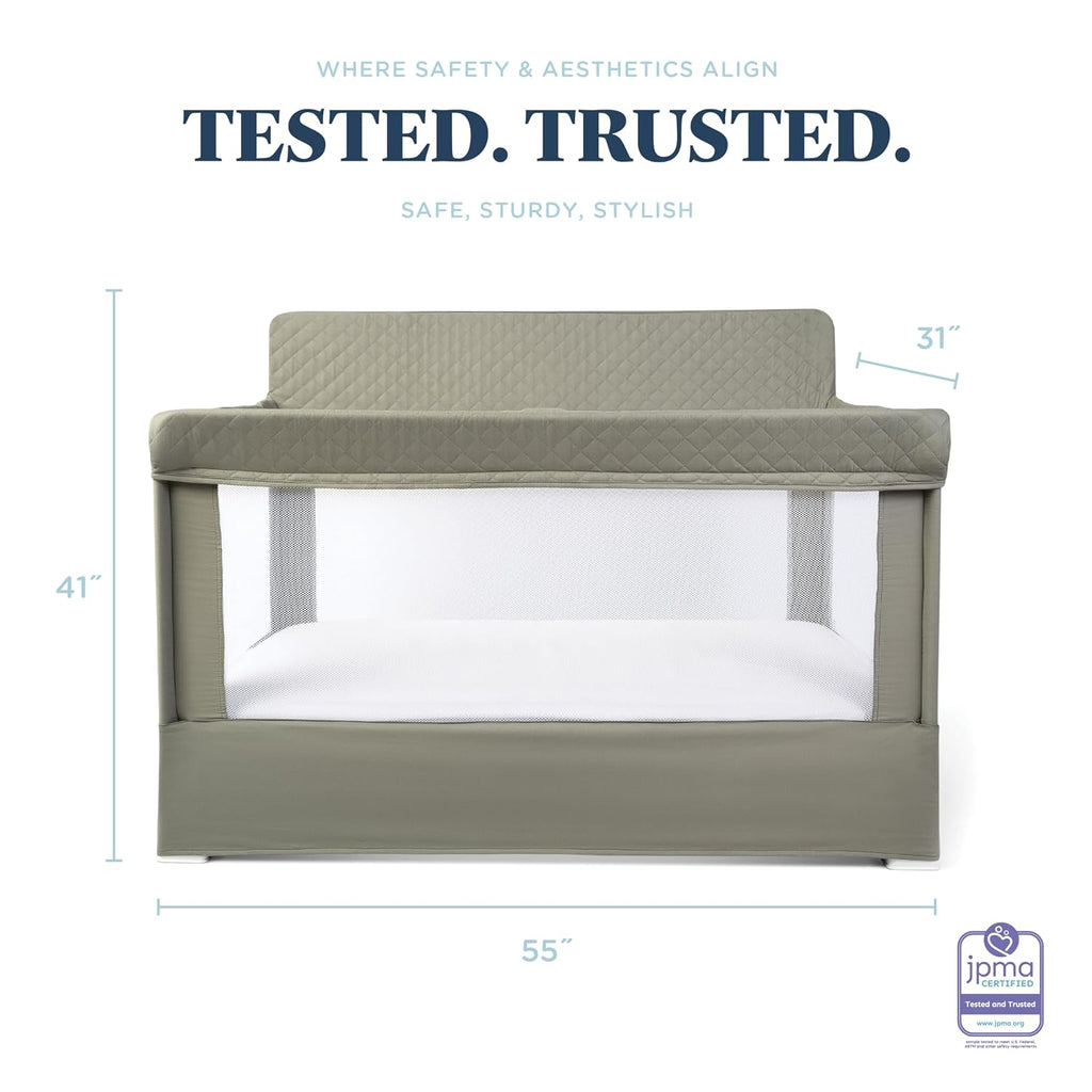 Baby Delight Lunaire Organic Full Size Crib, Organic Sage