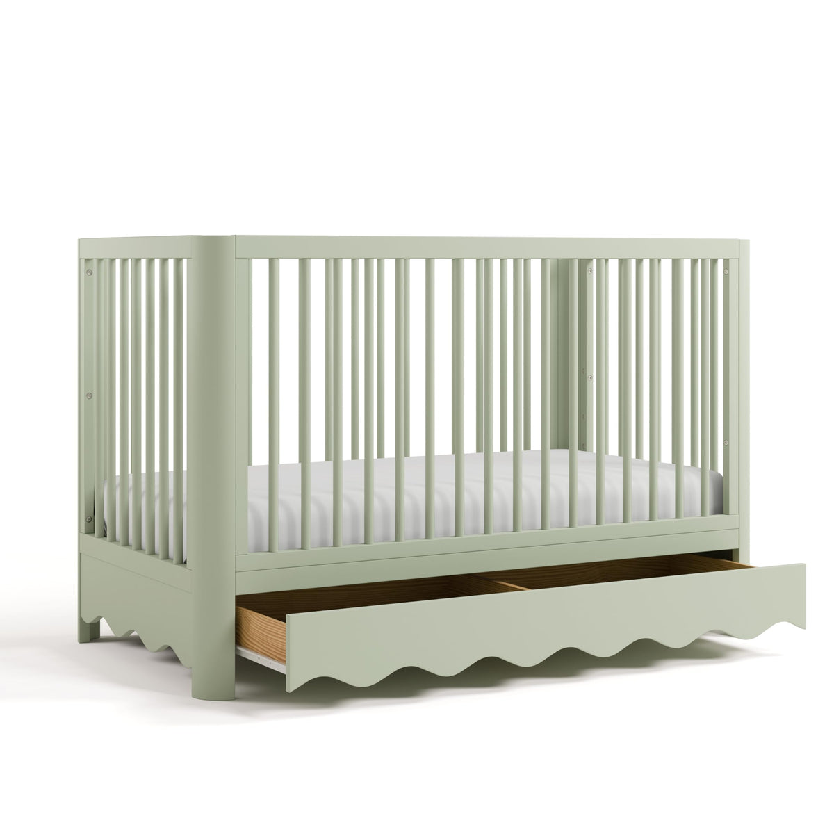 Storkcraft Casablanca 5-in-1 Convertible Crib with Drawer, Hazelnut