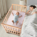 Flwrgirl Baby Bassinet Bedside Sleeper,Portable Mini Baby Crib