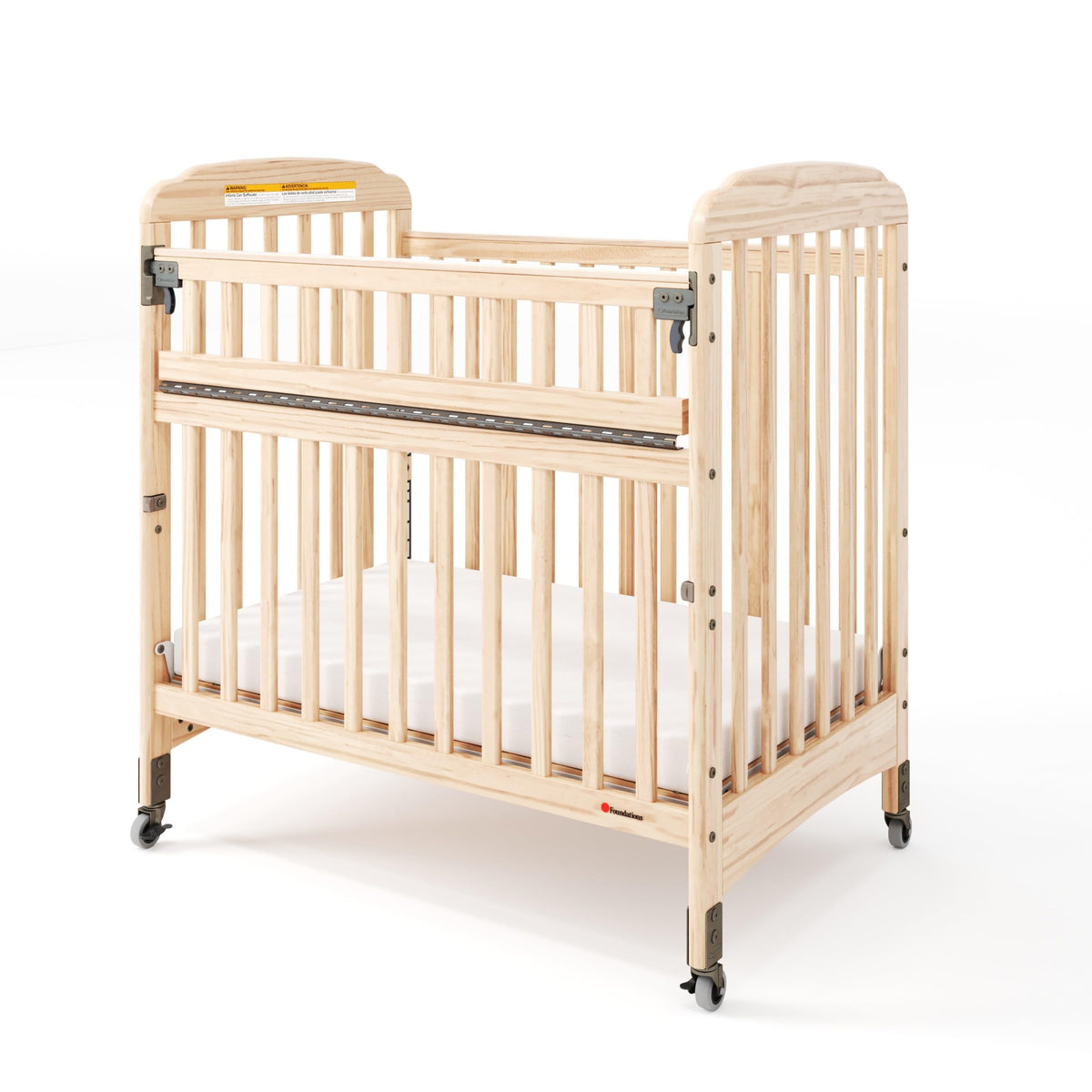 Foundations Serenity SafeReach Mirrorview Crib with Access Gate, Natural
