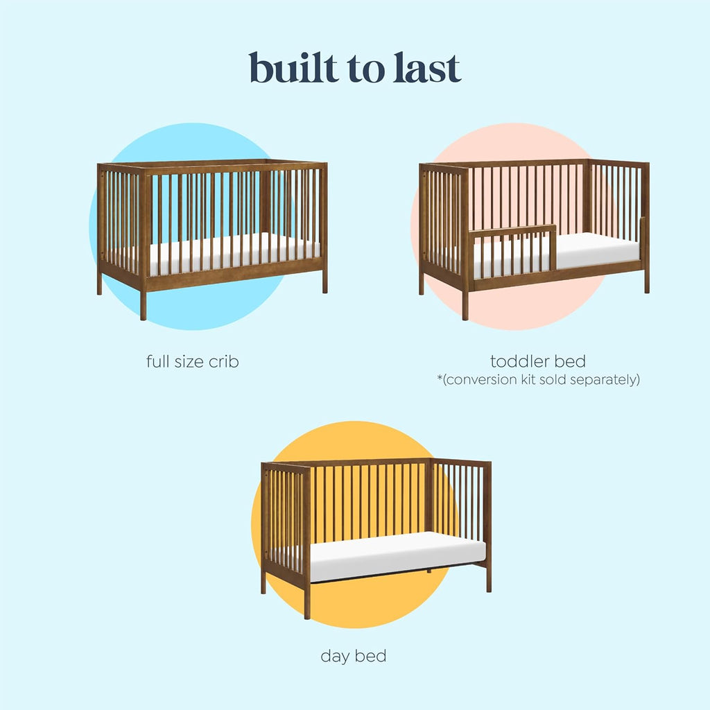 Davinci Birdie 3-in-1 Convertible Crib, GREENGUARD Certified, Walnut
