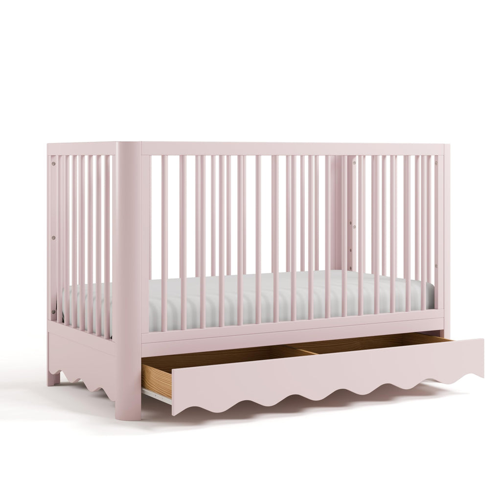 Storkcraft Casablanca 5-in-1 Convertible Crib with Drawer, Hazelnut