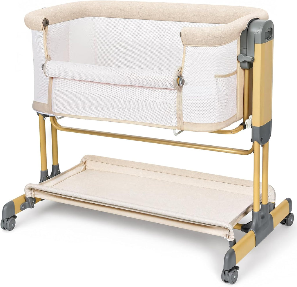 Onasti 3-in-1 Baby Bassinet Bedside Sleeper, Stable Bassinet for Newborns