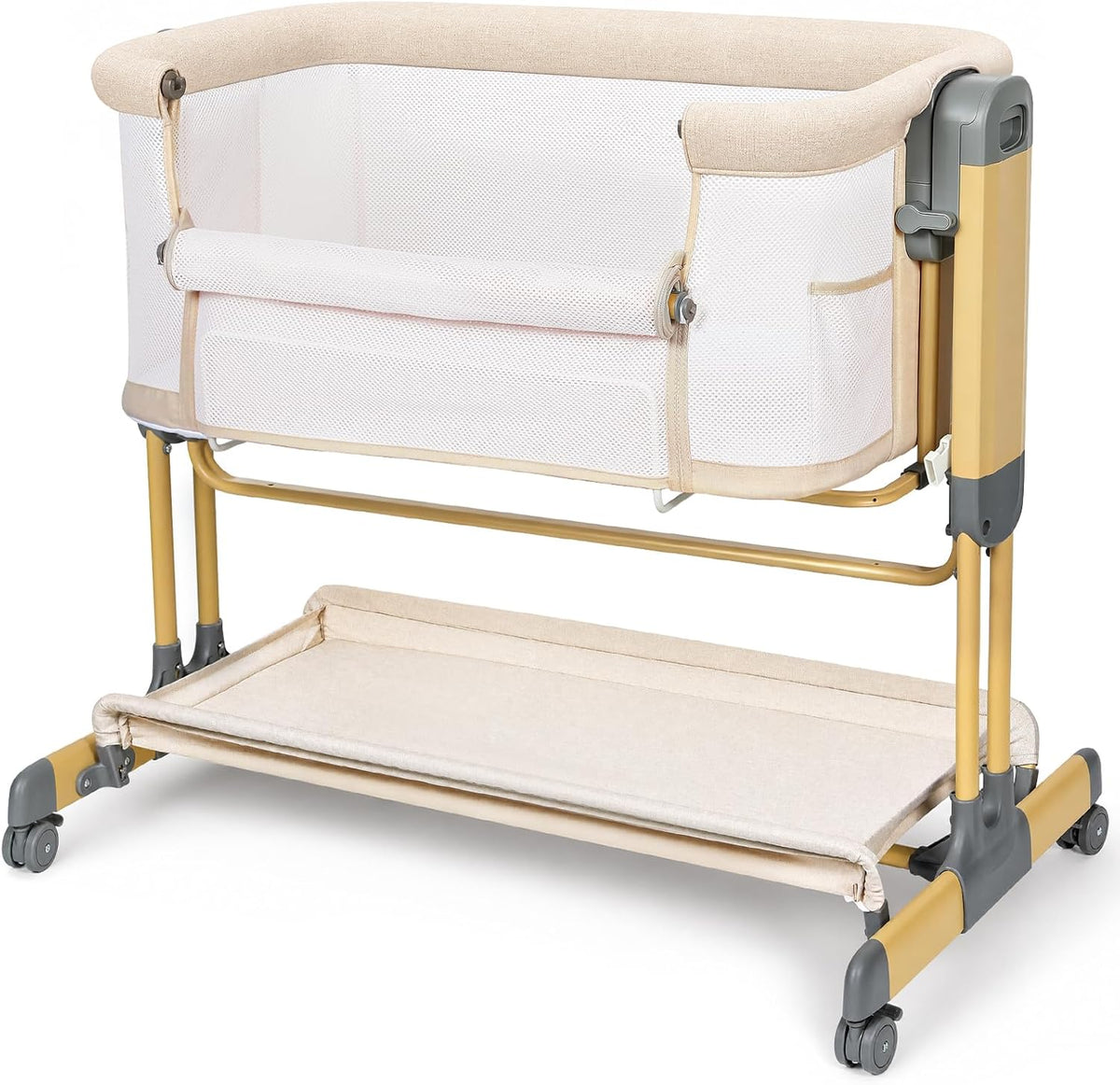 Onasti 3-in-1 Baby Bassinet Bedside Sleeper, Stable Bassinet for Newborns