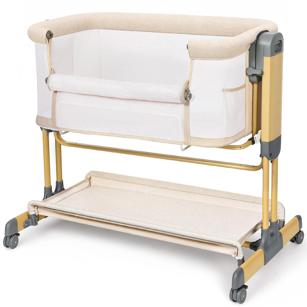 Onasti 3-in-1 Baby Bassinet Bedside Sleeper, Stable Bassinet for Newborns