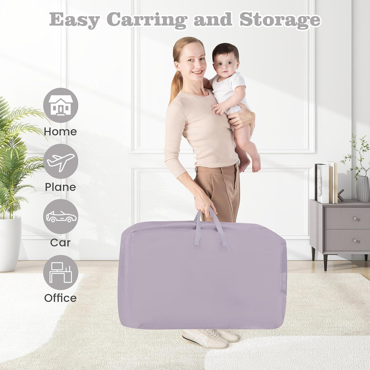 INFANS 3 in 1 Baby Bassinet Bedside Sleeper, Breathable & Easy Assemble