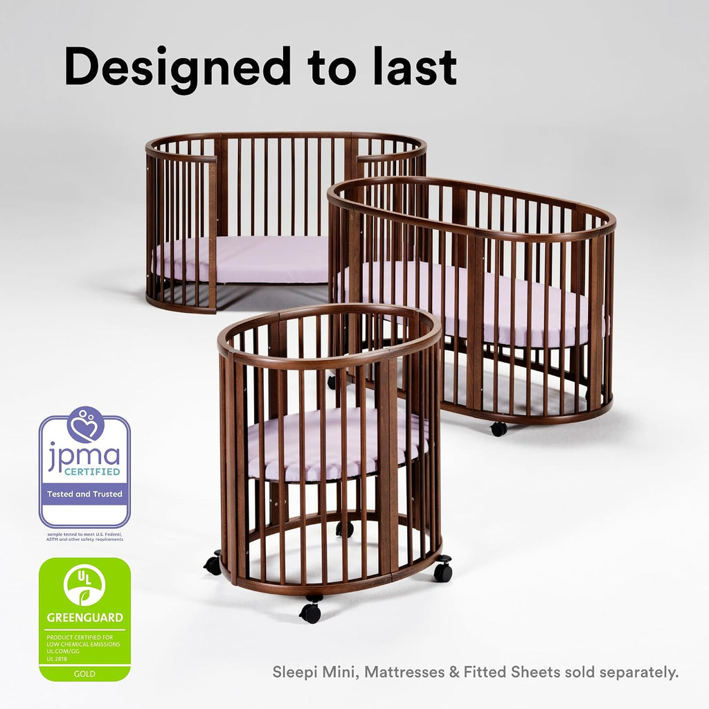 Stokke Sleepi Bed V3 - Suitable for Ages 0-5 Years Old, Warm Brown