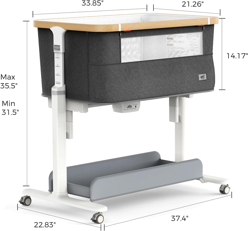 VaVaSoo Electric Rocking Bassinet for Baby