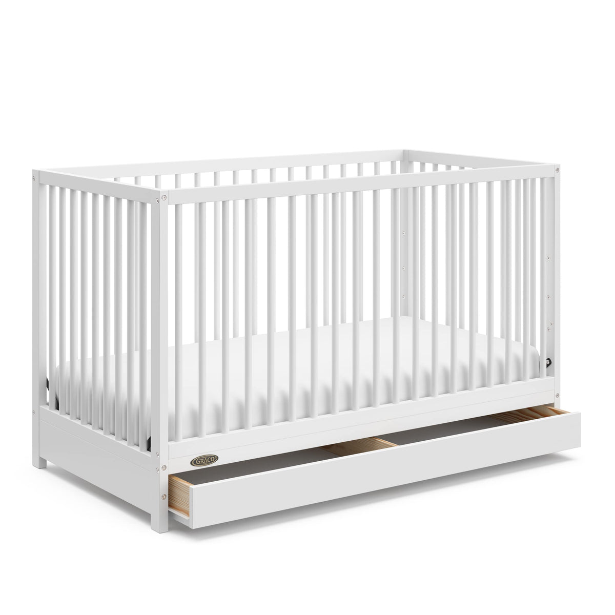 Graco Teddi 5-in-1 Convertible Crib with Drawer, Black