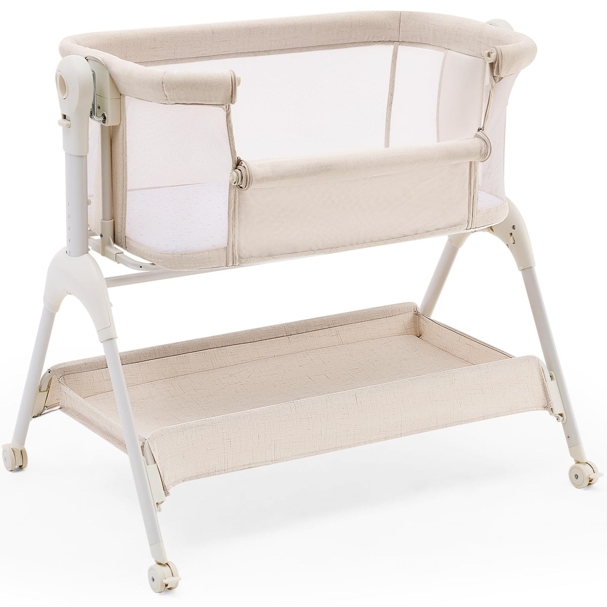 HARPPA Cuddly Sway Baby Bassinet Bedside Sleeper, 3 in 1 Rocking Bassinet