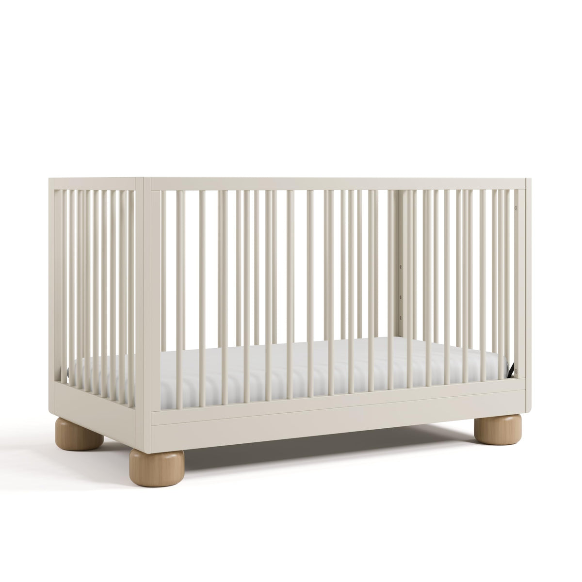 Storkcraft Sorrento 3-in-1 Convertible Crib with Toddler Rail, Hazelnut