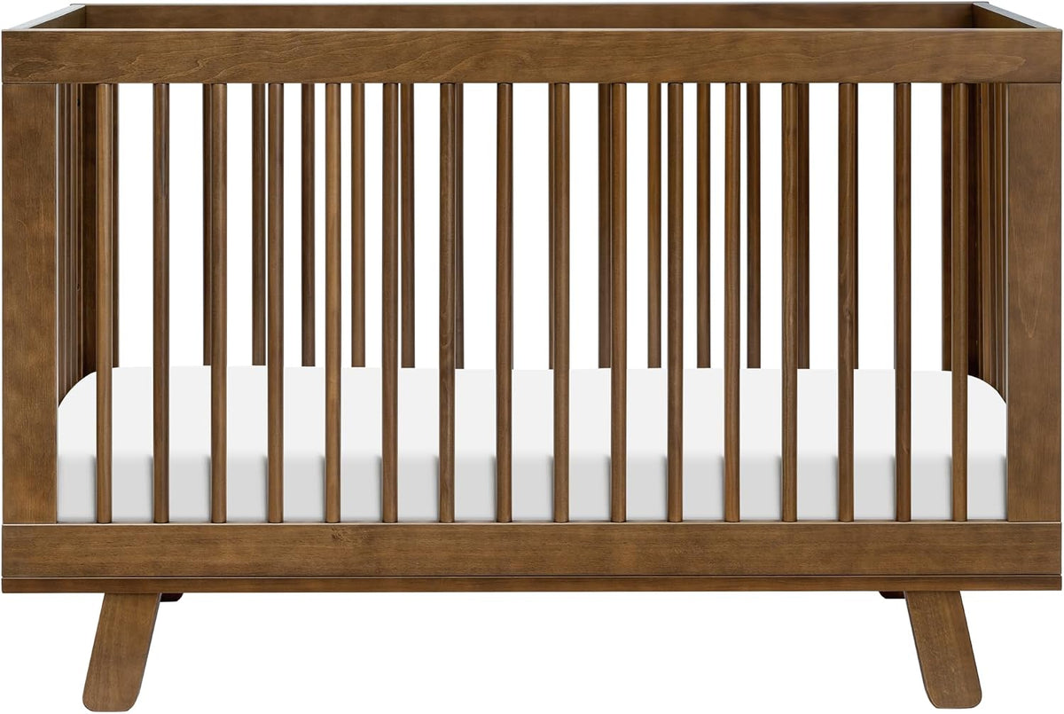 Babyletto Hudson 3-in-1 Convertible Baby Crib, Natural Walnut