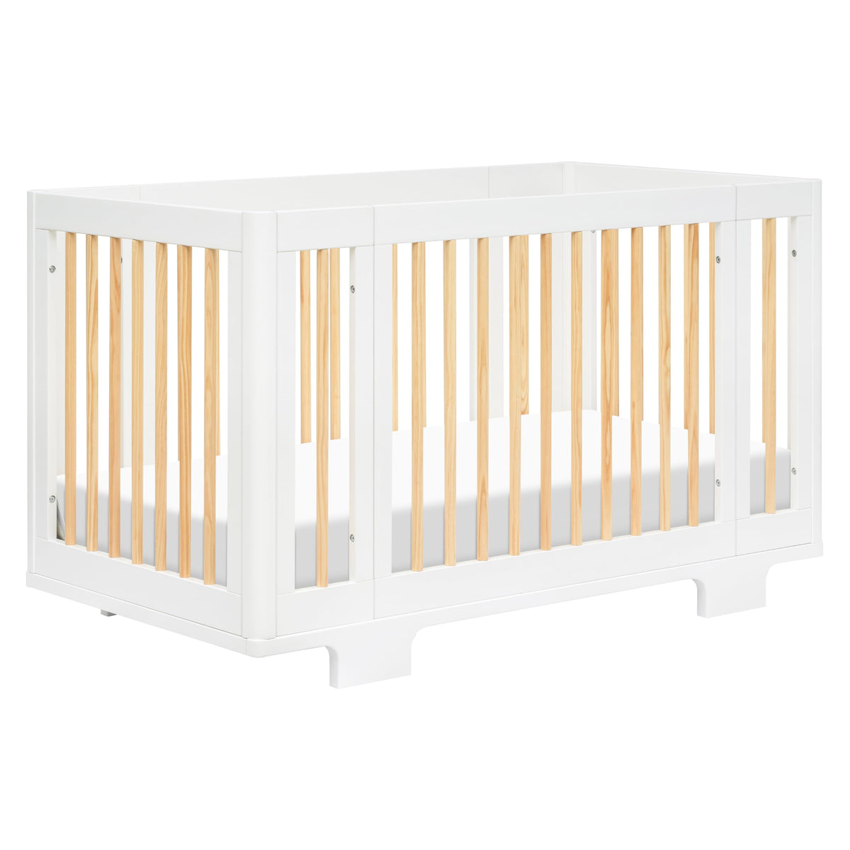 babyletto Yuzu All-Stages Convertible Baby Crib, Natural Walnut