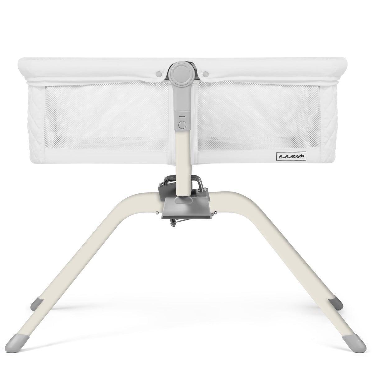 BaeBae Goods Baby Bassinet with Rocking/Gliding, Portable Bedside Sleeper for Baby with Foam Mattress, Baby Bedside Crib for Newborns and Infants with Carrybag (Dark Grey)