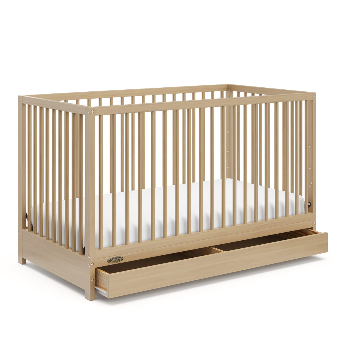 Graco Teddi 5-in-1 Convertible Crib with Drawer, Black