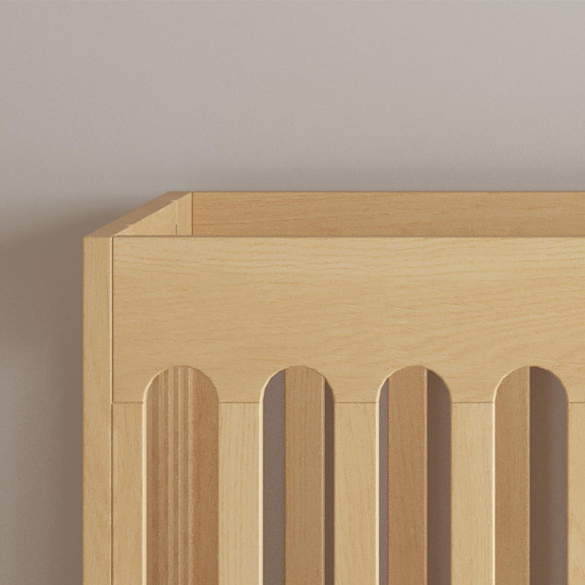 Foundations Boutique Folding Mini Wooden Baby Hotel Crib, Natural