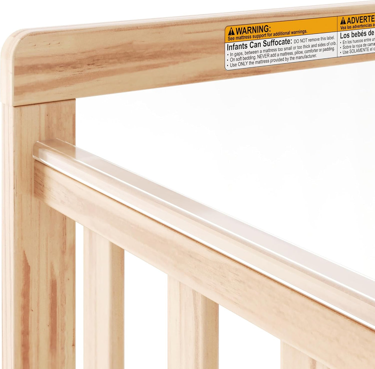Foundations SafetyCraft Clearview Compact Daycare Crib, 5 Pack, Natural