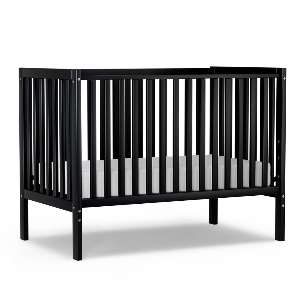 Baby Crib 5-in-1 Convertible, Wood Full Size Toddler Bed for Small Baby, Made of Sustainable Natural Pinewood Cribs, Non-Toxic Finish, Simplistic Nursery Furniture (White)