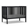Baby Crib 5-in-1 Convertible, Wood Full Size Toddler Bed for Small Baby, Made of Sustainable Natural Pinewood Cribs, Non-Toxic Finish, Simplistic Nursery Furniture (White)