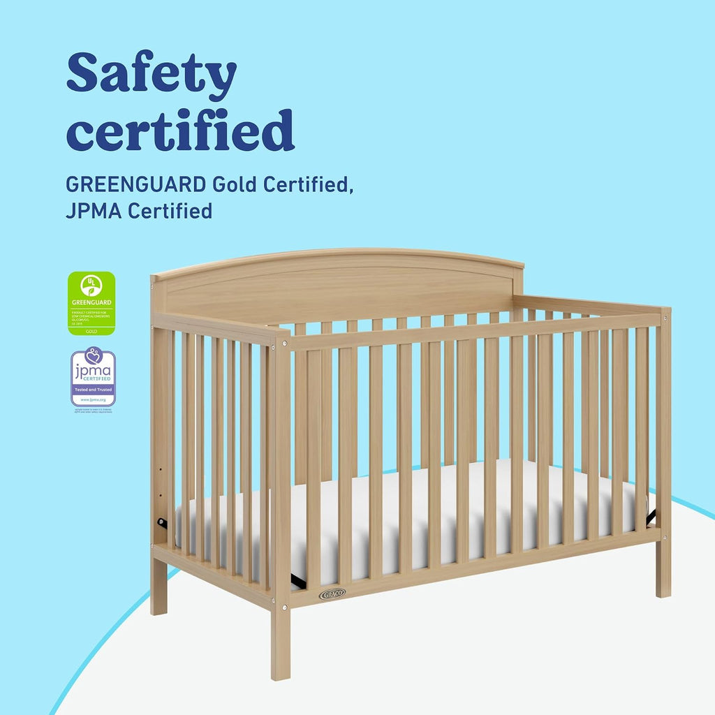 Graco Benton 5-in-1 Convertible Crib, Driftwood