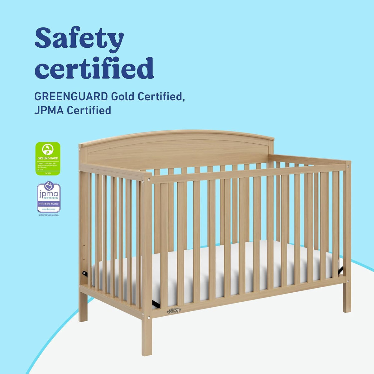 Graco Benton 5-in-1 Convertible Crib, Driftwood