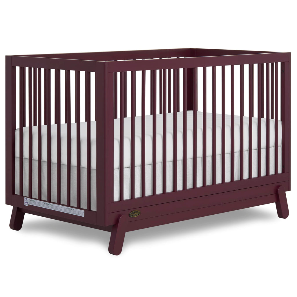 Dream On Me Hygge 5-in-1 Convertible Full-Size Baby Crib, Matte Black Oak