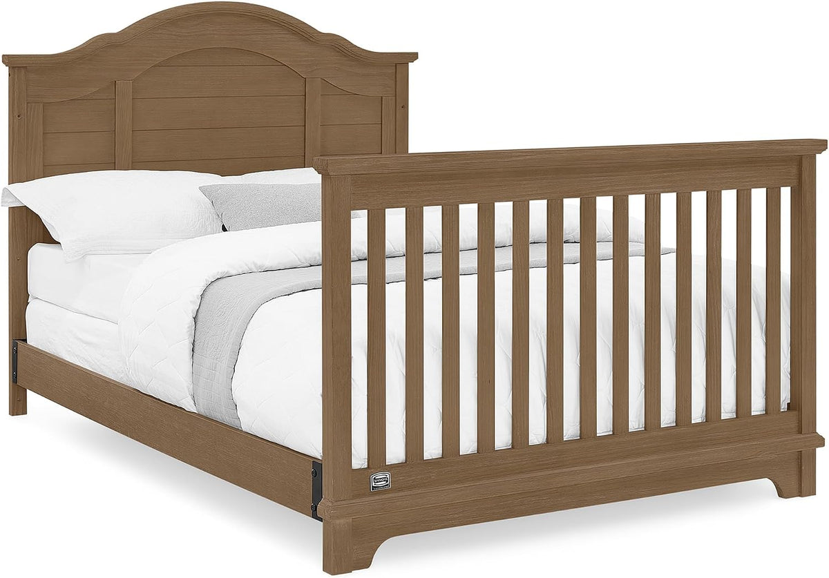 Delta Children Simmons Kids Asher 6-in-1 Convertible Crib with Toddler Rail, Aged Oak