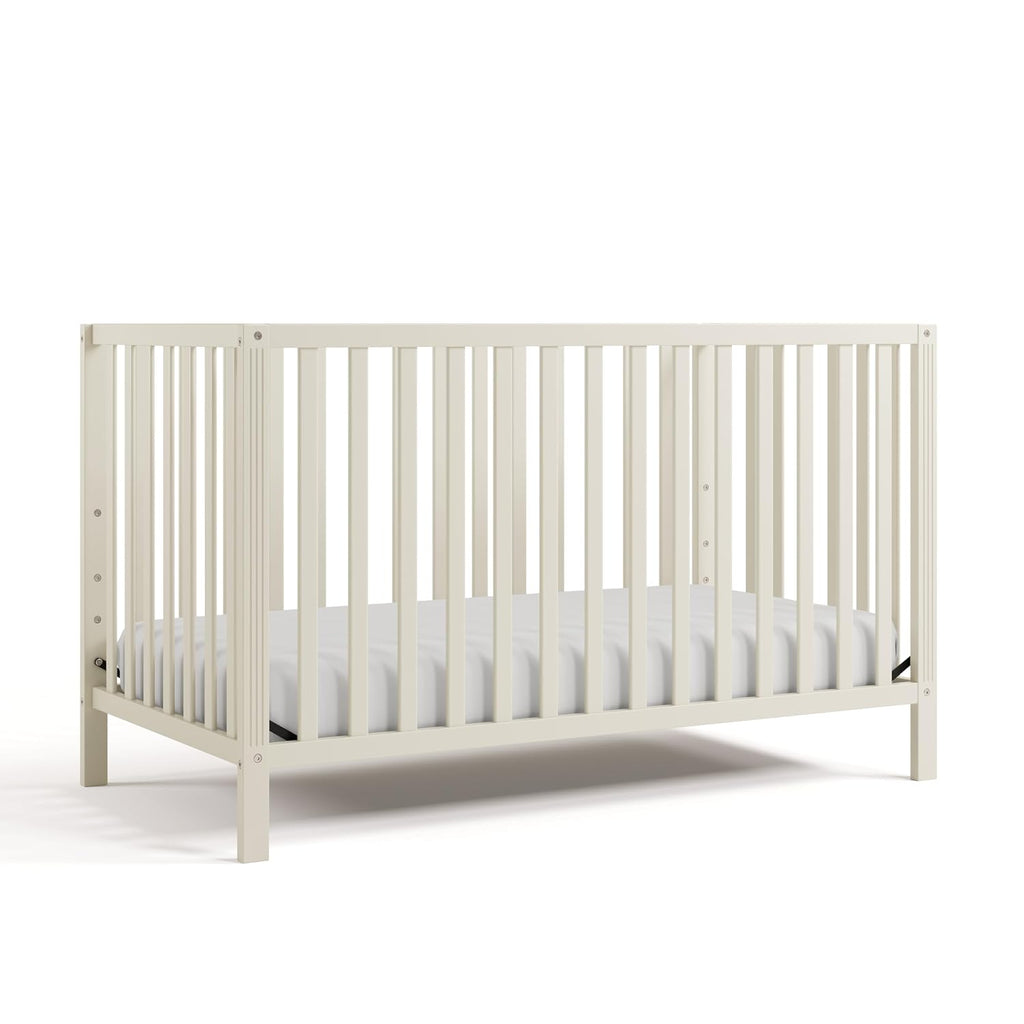 Storkcraft Morningside 5-in-1 Convertible Crib, Frosted Oat