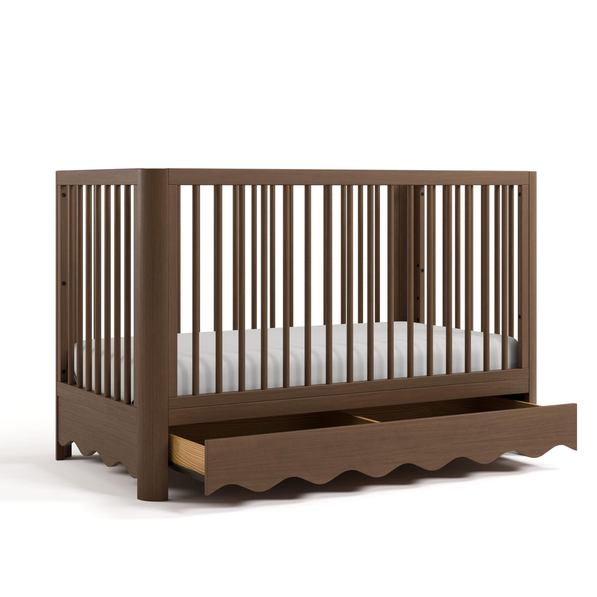 Storkcraft Casablanca 5-in-1 Convertible Crib with Drawer, Hazelnut