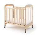 Foundations Serenity Compact Clearview Fixed Side Daycare Crib, White