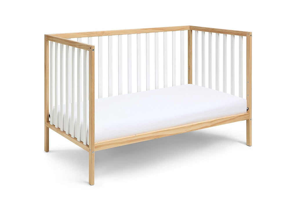 Baby Cache Deux Remi Island 3-in-1 Convertible Baby Crib (Do Re Me) Natural & White