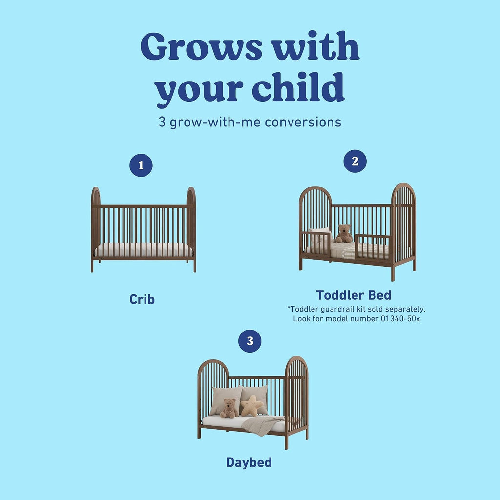 Graco Olivia 3-in-1 Convertible Crib, Hazelnut
