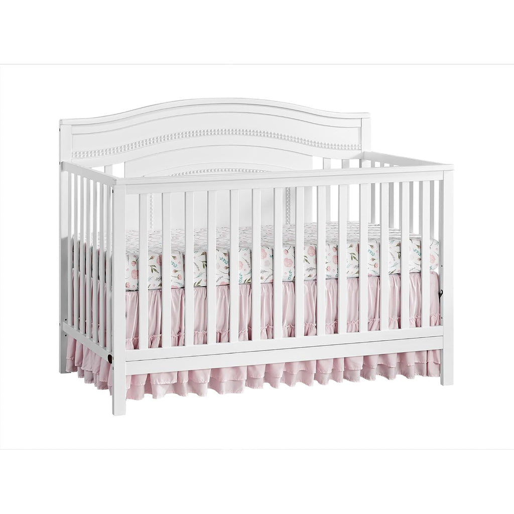 Oxford Baby Briella 4-in-1 Convertible Baby Crib, White, GreenGuard Gold Certified