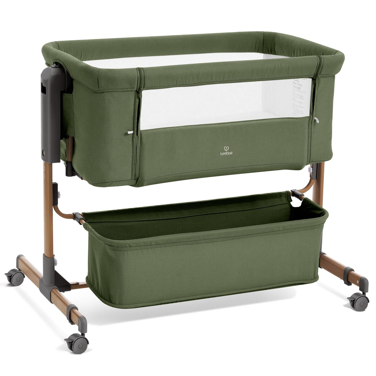 3-in-1 Baby Bassinet, Bedside Sleeper & Rocking Bassinet for Newborn