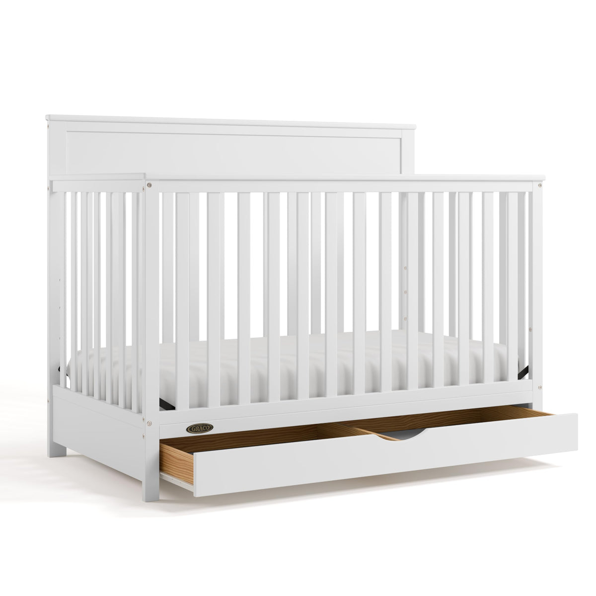 Graco Shiloh 5-in-1 Convertible Crib & Changer with Drawer, Driftwood