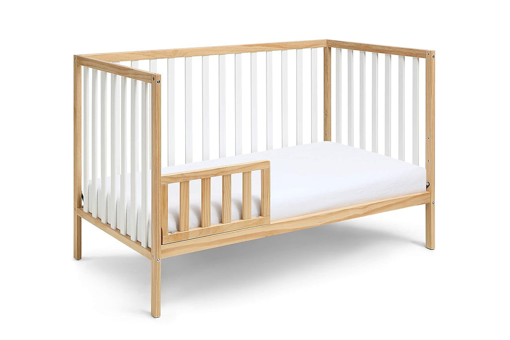 Baby Cache Deux Remi Island 3-in-1 Convertible Baby Crib (Do Re Me) Natural & White