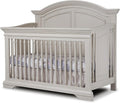 Sorelle Furniture High Arch Portofino Crib, Classic 4-in-1 Convertible Crib, Crib Made of Wood, Wooden Baby Bed, Toddler Bed, Child’s Daybed and Full-Size Bed, Nursery Furniture-Brushed Ivory
